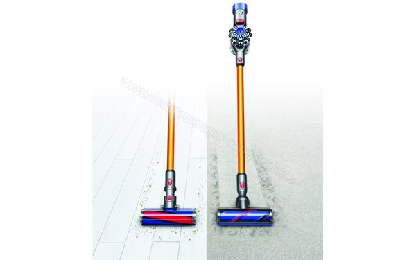 DYSON V8 Absolute - Brosses de sols (cr&eacute;dit : Boulanger)