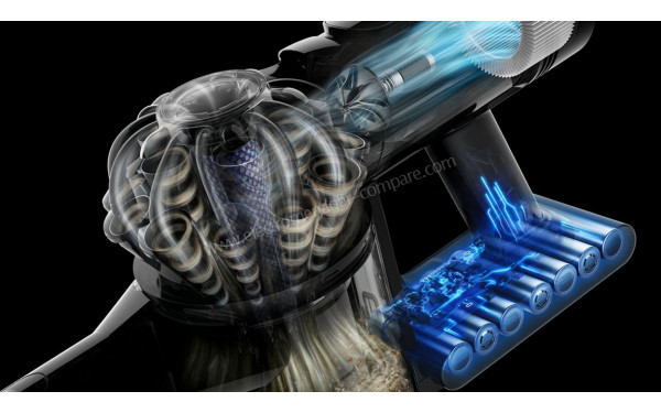 DYSON V8 Cyclone Fluffy - Puissance d'aspiration