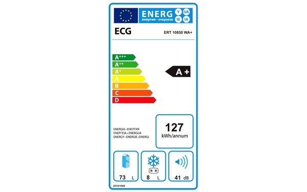 ECG ERT 10850 WA+ - &Eacute;tiquette &eacute;nergie