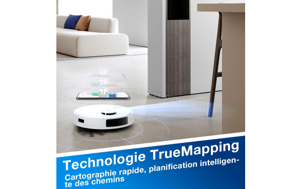 ECOVACS DEEBOT N20 Blanc - Technologie TrueMapping