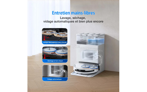 ECOVACS DEEBOT T50 OMNI Gen3 Blanc - Mise en situation