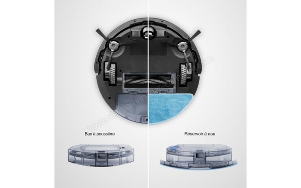 ECOVACS DEEBOT 605 - Vue du dessous  (cr&eacute;dit : Boulanger)