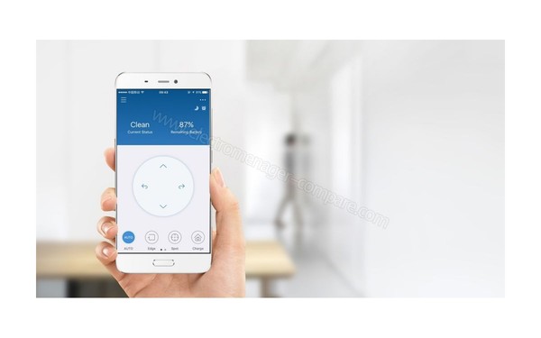 ECOVACS DEEBOT 605 - Contr&ocirc;le &agrave; distance  (cr&eacute;dit : Boulanger)