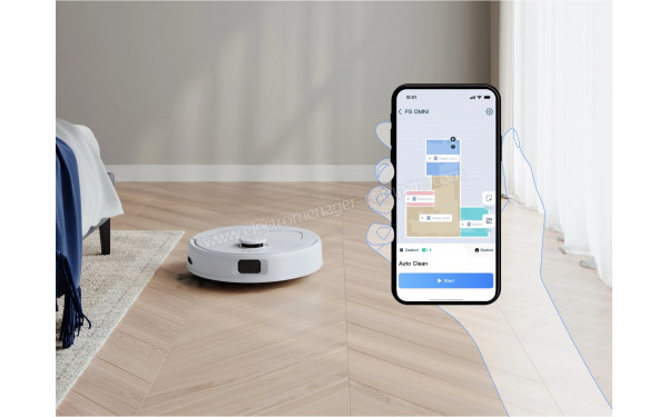 ECOVACS DEEBOT N30 Pro Omni Blanc - Application pour smartphones ou tablettes