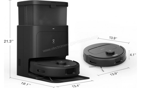ECOVACS DEEBOT N30 Pro Omni Noir - Dimensions