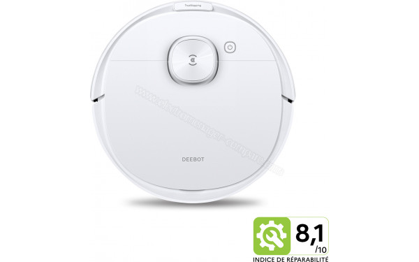 ECOVACS DEEBOT N8 Blanc - Vue du dessus