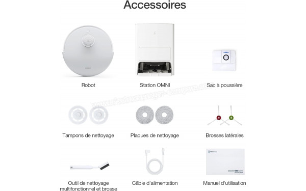 ECOVACS DEEBOT T20e Omni - Accessoires