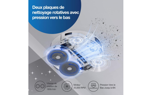 ECOVACS DEEBOT T20e Omni - Vue du dessous