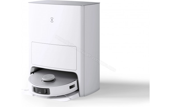 ECOVACS DEEBOT T20 OMNI - Vue de 3/4 droite sur base de chargement