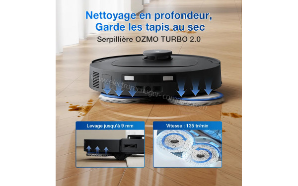 ECOVACS DEEBOT T30C Omni Gen2 Noir - Mise en situation