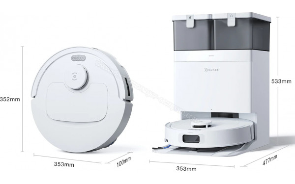 ECOVACS DEEBOT T30C Omni Blanc - Dimensions