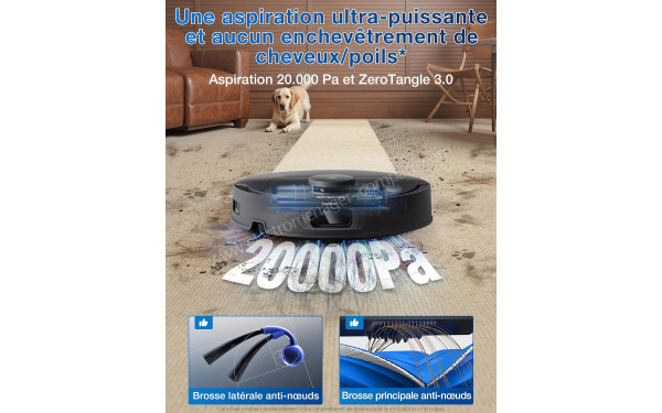 ECOVACS DEEBOT T30C Omni Noir - Puissance d'aspiration