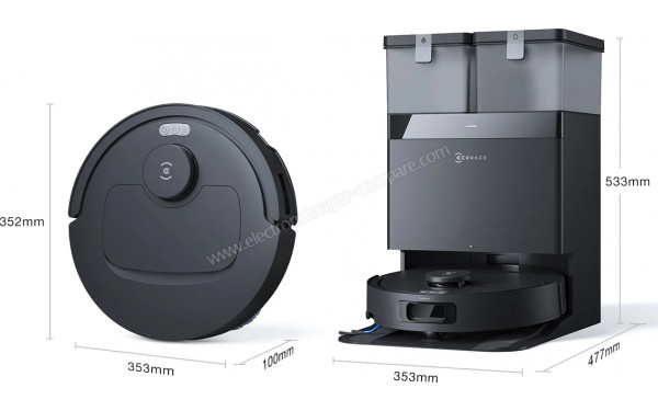 ECOVACS DEEBOT T30C Omni Noir - Dimensions