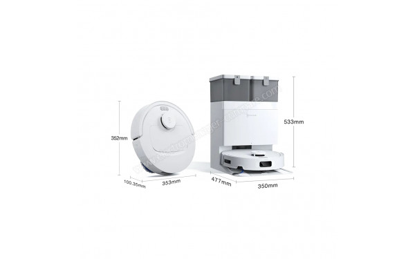 ECOVACS DEEBOT T30e Omni Blanc - Dimensions