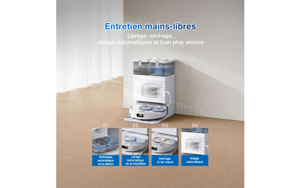 ECOVACS DEEBOT T30e Omni Blanc - Mise en situation