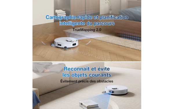 ECOVACS DEEBOT T30e Omni Blanc - TrueMapping 2.0