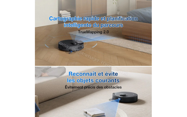 ECOVACS DEEBOT T30e Omni Noir - TrueMapping 2.0