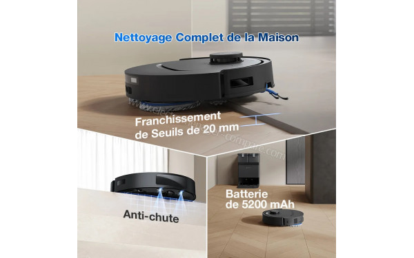 ECOVACS DEEBOT T30e Omni Noir - Mise en situation