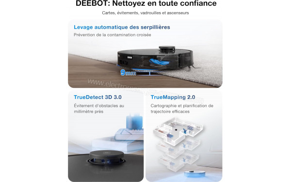 ECOVACS DEEBOT T30 OMNI Noir - Mise en situation