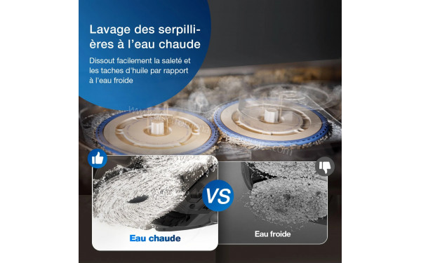 ECOVACS DEEBOT T30S Pro Omni Noir - Lavage des serpilli&egrave;res &agrave; l'eau chaude