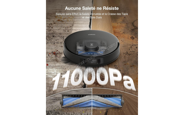 ECOVACS DEEBOT T30S Pro Omni Noir - Puissance d'aspiration