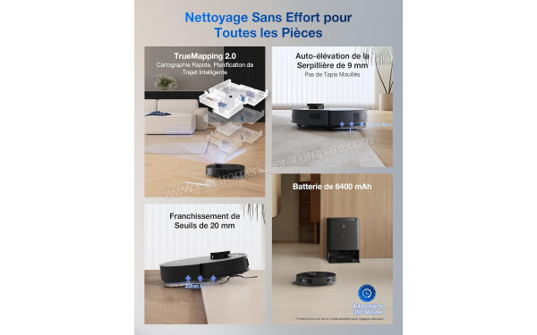 ECOVACS DEEBOT T30S Pro Omni Noir - Mise en situation