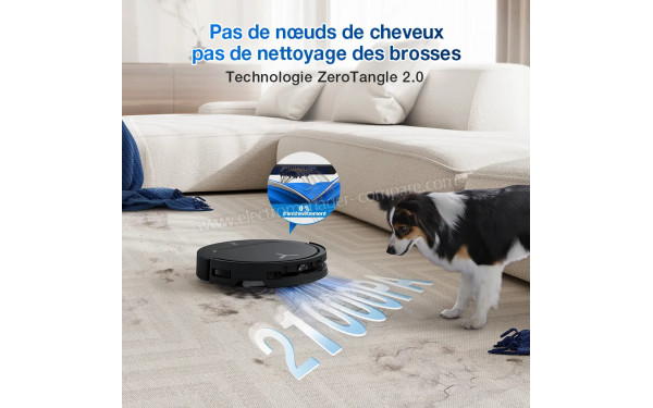 ECOVACS DEEBOT T50 Omni Gen2 Noir - Technologie ZeroTangle 2.0