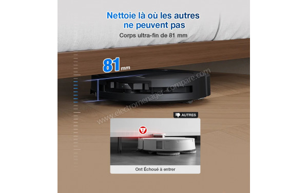 ECOVACS DEEBOT T50 Omni Gen2 Noir - Dimensions
