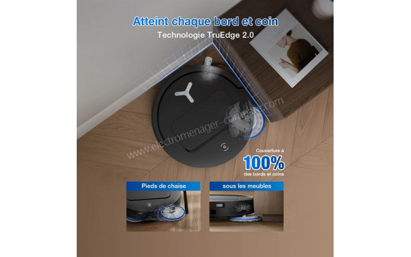 ECOVACS DEEBOT T50 Omni Gen2 Noir - Technologie TruEdge 2.0