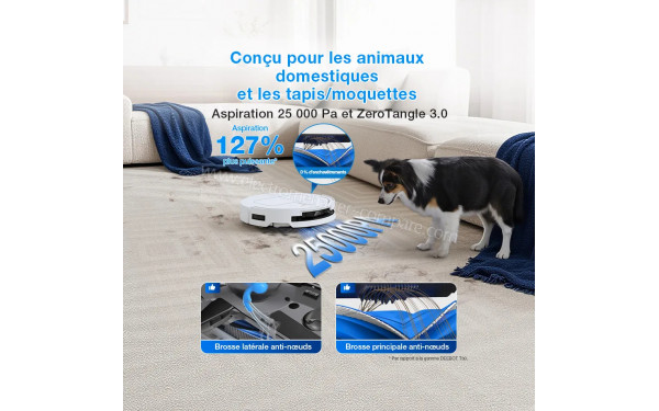 ECOVACS DEEBOT T50 Pro Omni Gen3 Blanc - Mise en situation