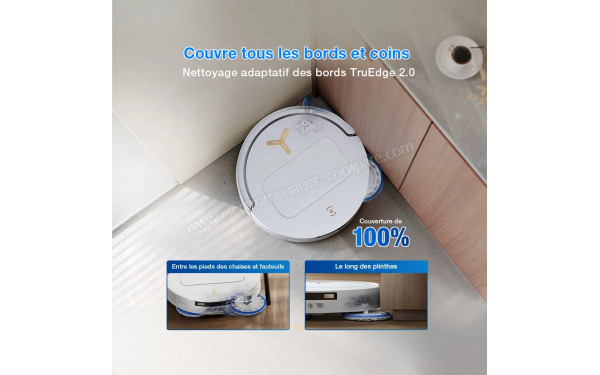 ECOVACS DEEBOT T50 Pro Omni Gen3 Blanc - Technologie TruEdge 2.0