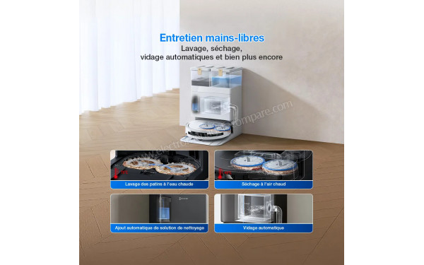 ECOVACS DEEBOT T50 Pro Omni Gen3 Blanc - Mise en situation