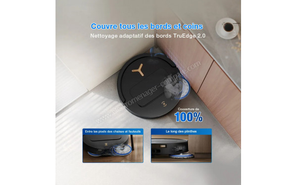 ECOVACS DEEBOT T50 Pro Omni Gen3 Noir - Technologie TruEdge 2.0