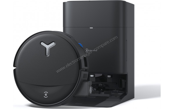 ECOVACS DEEBOT T80S Omni Noir - Vue d'ensemble (cr&eacute;dit : Boulanger)