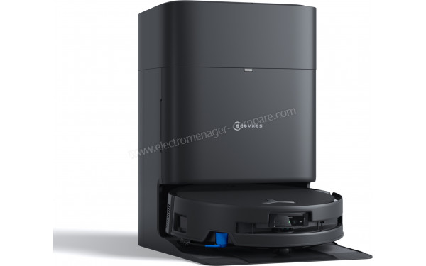 ECOVACS DEEBOT T80S Omni Noir - Vue 3/4 gauche (cr&eacute;dit : Boulanger)