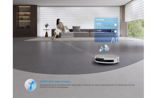 ECOVACS DEEBOT X12 Pro Omni Blanc - Mise en situation