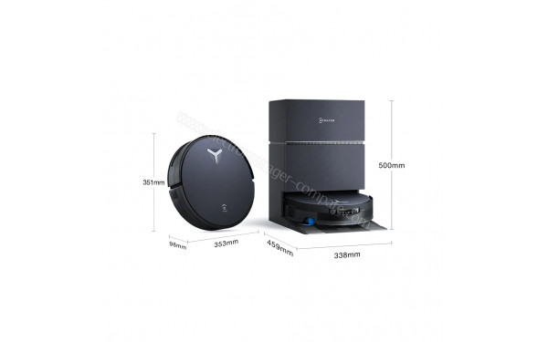 ECOVACS DEEBOT X12 Pro Omni Noir - Dimensions