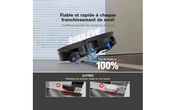 ECOVACS DEEBOT X12 Pro Omni Noir - Technologie TruePass