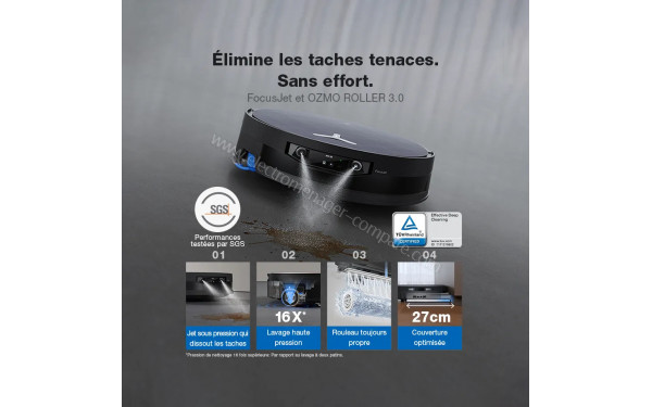 ECOVACS DEEBOT X12 Pro Omni Noir - Mise en situation