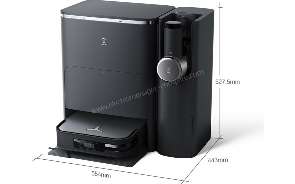 ECOVACS DEEBOT X2 COMBO Noir - Dimensions