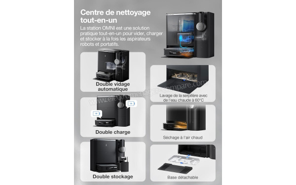 ECOVACS DEEBOT X2 COMBO Noir - Mise en situation