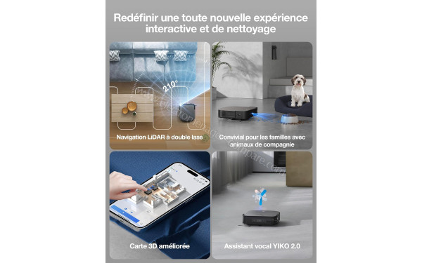 ECOVACS DEEBOT X2 COMBO Noir - Mise en situation