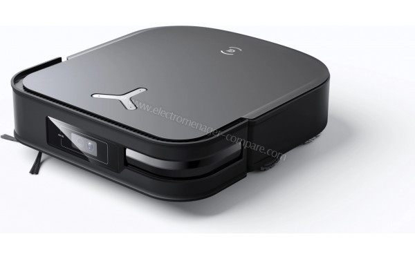 ECOVACS DEEBOT X2 OMNI Noir - Vue 3/4 droite (cr&eacute;dit : Boulanger)
