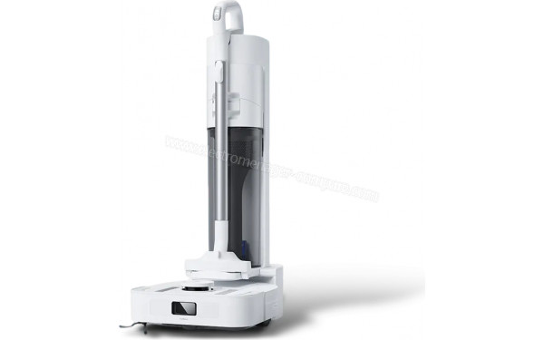 ECOVACS DEEBOT X5 Hybrid - Vue de 3/4 droite sur la base de chargement