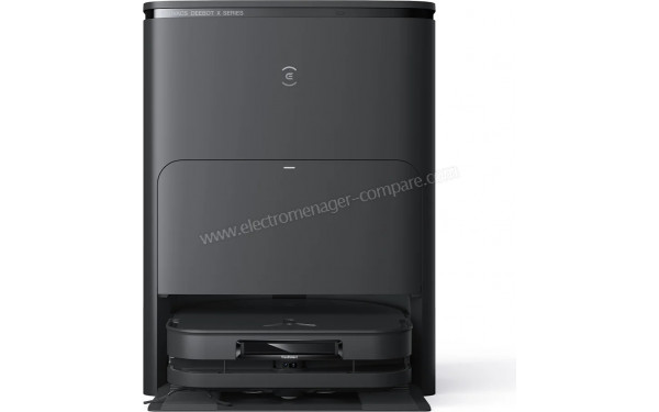 ECOVACS DEEBOT X5 Omni Noir - Vue de face sur la base de chargement