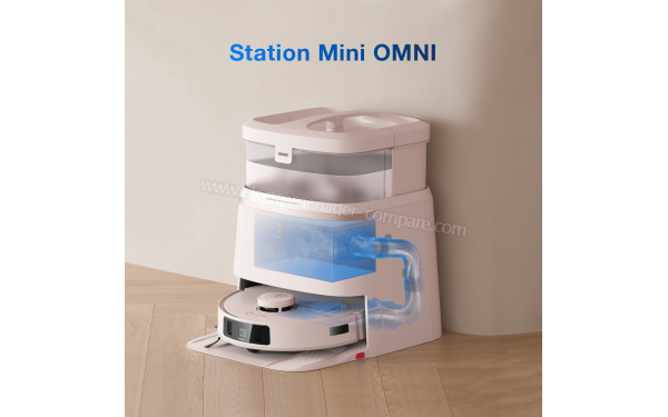ECOVACS DEEBOT T30 PRO OMNI Rose - Remplissage automatique du r&eacute;servoir d'eau
