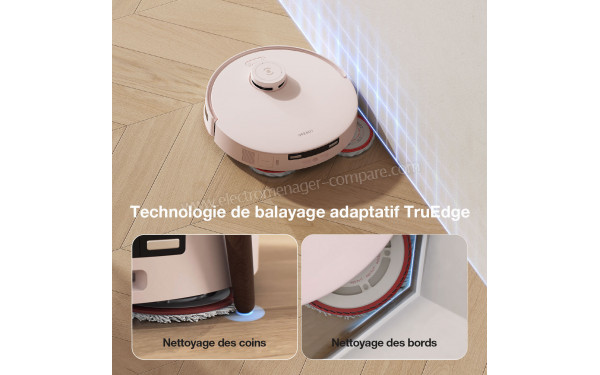 ECOVACS DEEBOT T30 PRO OMNI Rose - Technologie TruEdge