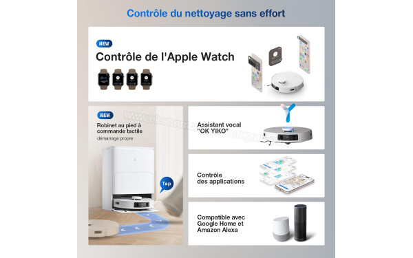 ECOVACS DEEBOT T30S Blanc - Mise en situation