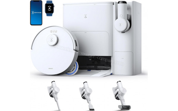ECOVACS DEEBOT T30S Combo Blanc - Vue d'ensemble