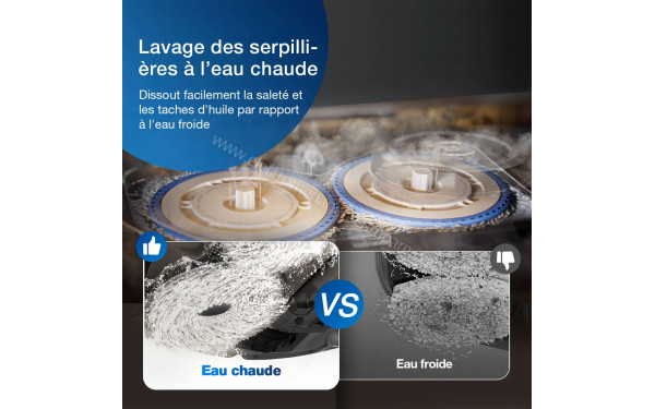 ECOVACS DEEBOT T30S COMBO Complet Noir - Lavage des serpilli&egrave;res &agrave; l'eau chaude